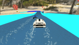 Water Slide Car Race