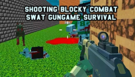 Shooting Blocky Combat Swat GunGame Survival