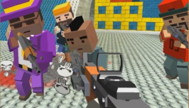 GunGame shooting warfare: blocky combat